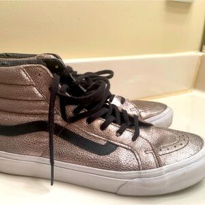 Vans Sk8-Hi Metallic Leather Sneakers - Men’s 7/ Women’s 8.5